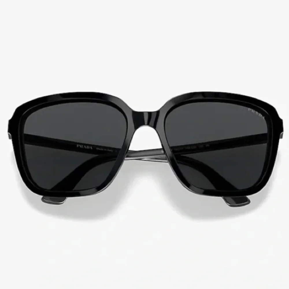 Prada Heritage Oversized Sunglasses (SPR 10V-F 1AB-5S0) in Black - Picture 7 of 16